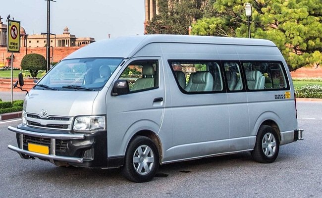 Spacious 12-seater van available for rent in Dubai for group travel and tours