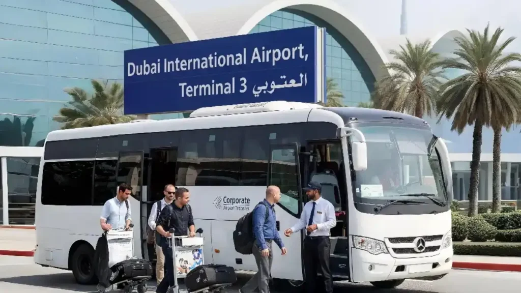 Efficient shuttle service at Dubai Airport for group and family transfers