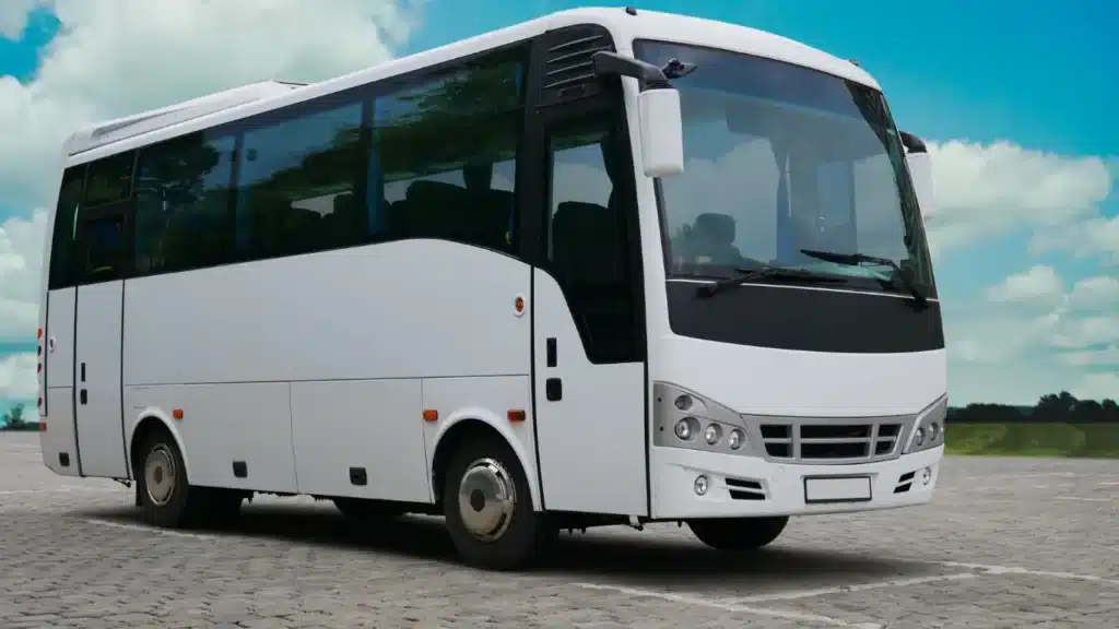 Group bus rental Dubai offering spacious seating and comfortable travel for medium-sized group trips