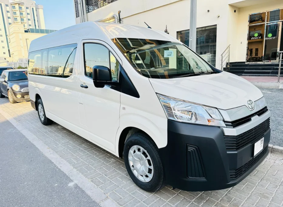 10-seater van for rent in Dubai for group travel, airport transfers, staff transport, and family trips with spacious seating-A-One bus rental