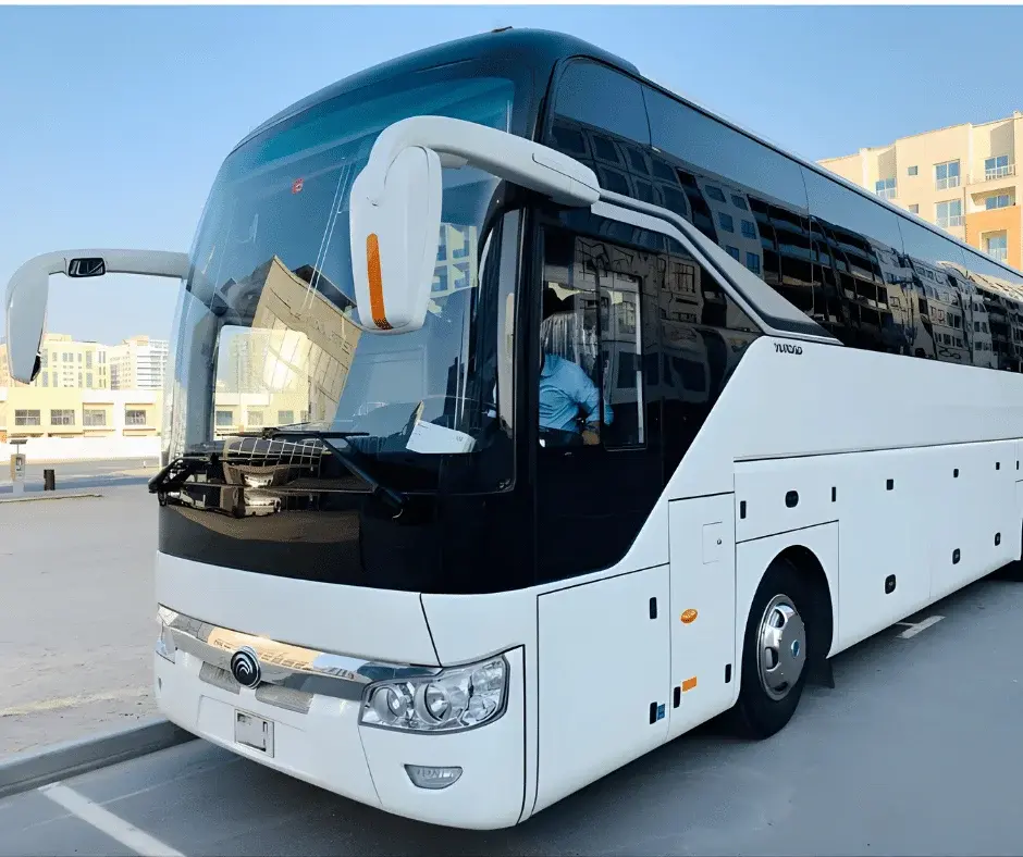 30 Seater Mini Bus in Dubai for large group travel, airport transfers, tours, and staff transport with ample seating and dependable service