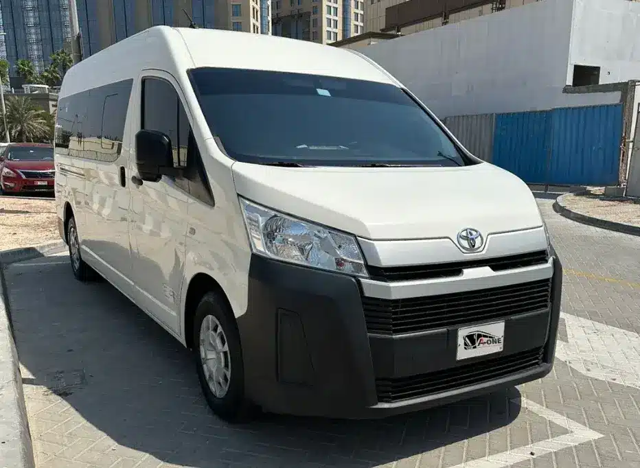 12-seater van available for rental in Dubai for group travel
