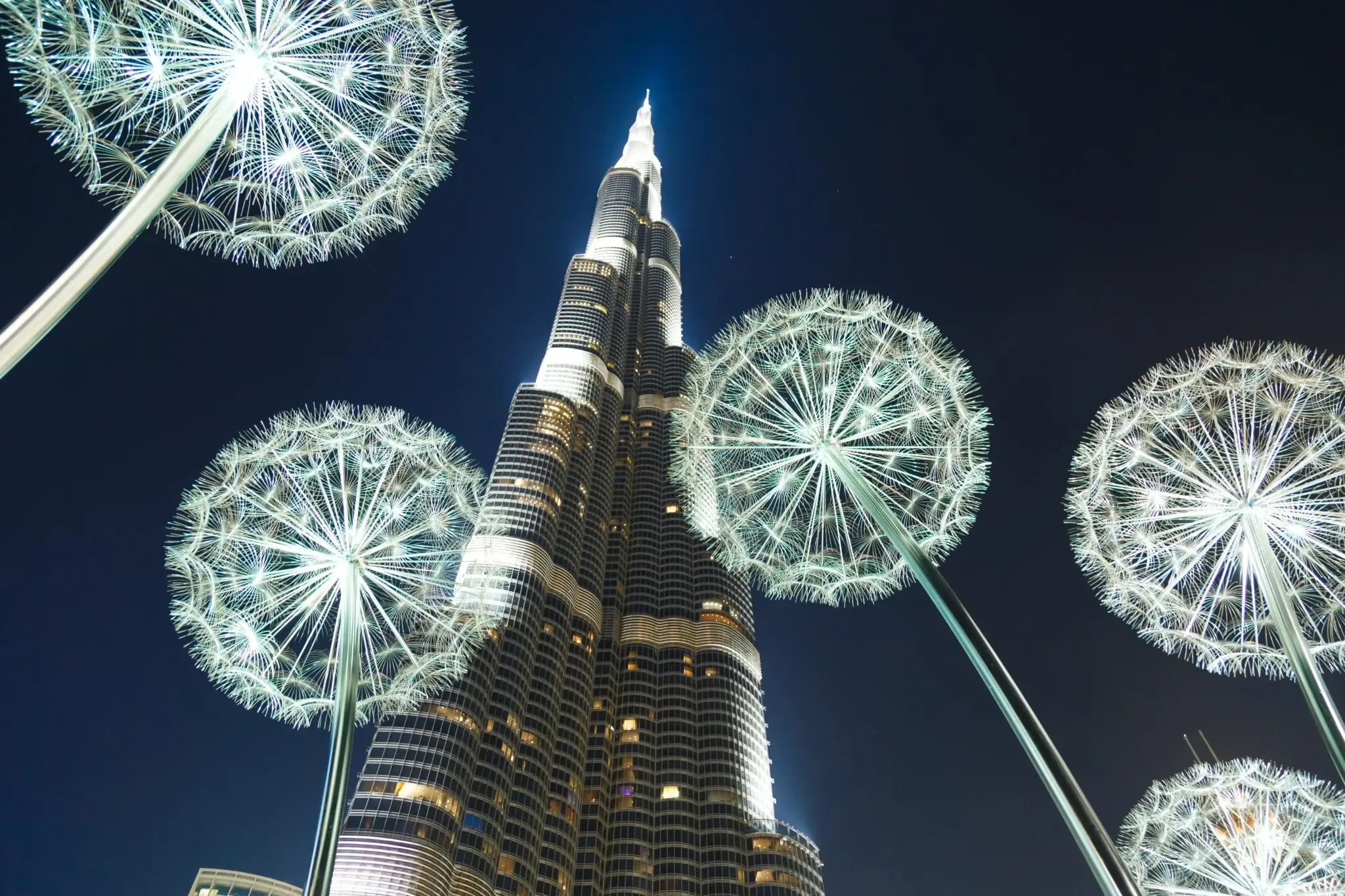 Dubai city tours with tourists visiting Burj Khalifa and Dubai Marina
