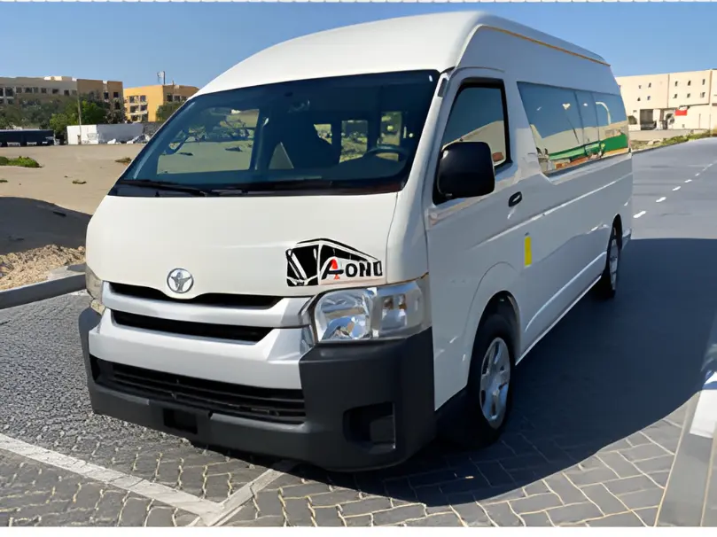 Luxury van transporting tourists across Ras Al Khaimah for private tours