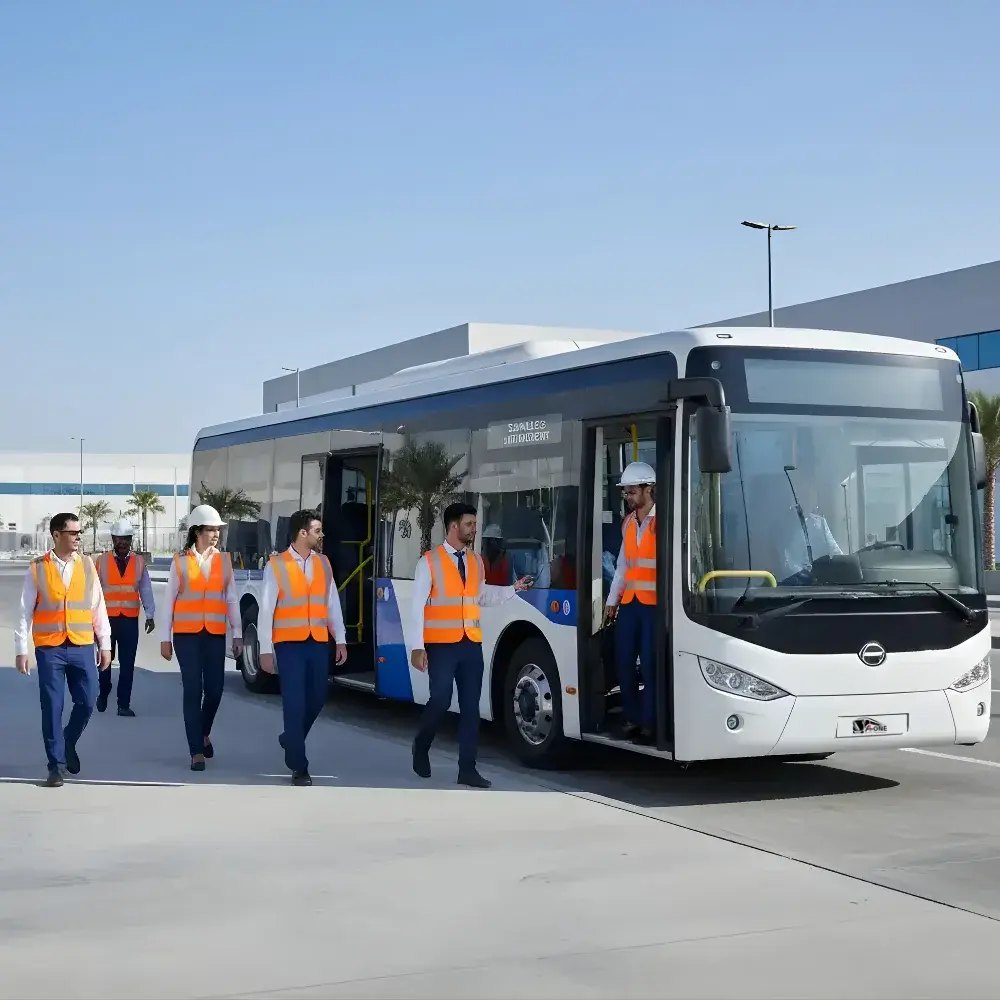 Staff transportation service Dubai with professional driver