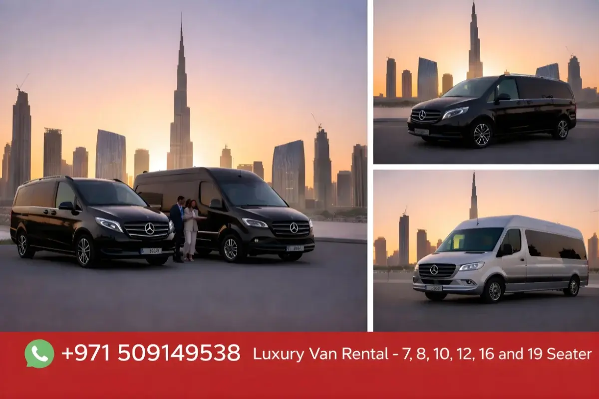 Abu Dhabi tour for tourists with comfortable bus or van transport visiting famous city attractions in Abu Dhabi UAE