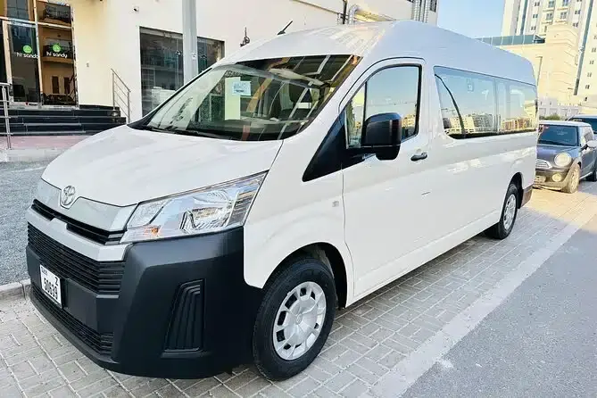 Comfortable passenger van available for group trips and private transport in Dubai - A-One bus rental
