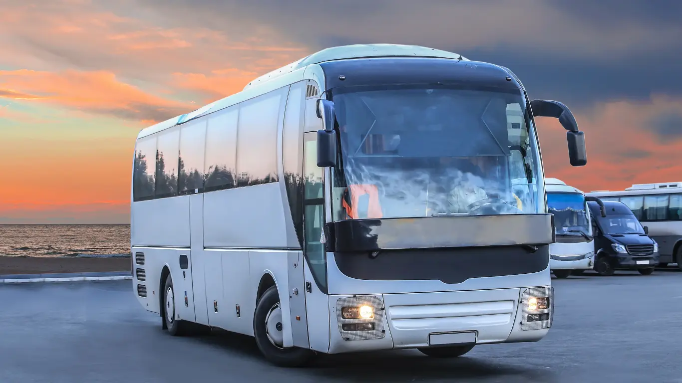 Luxury bus rental in Dubai with modern amenities for comfortable travel-A-One bus rental