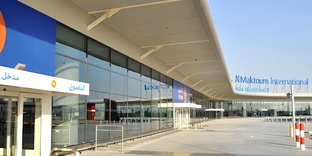 Al Maktoum International Airport transfer services with A-one bus rental